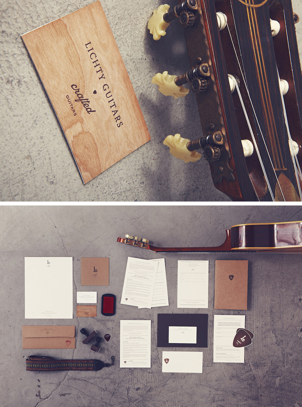 Lichty Guitars Identity by Stitch Design Co.